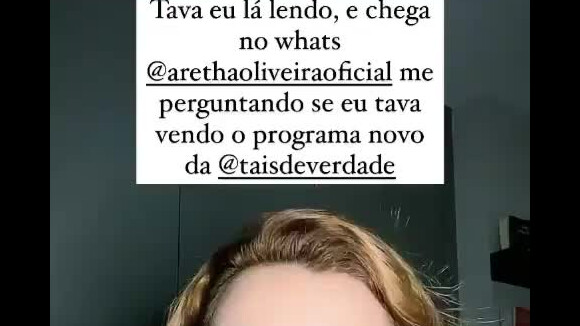 Fernanda Souza comenta gafe de Taís Araújo na estreia do 'The Masked Singer'