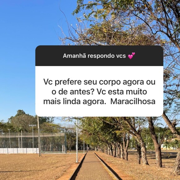 Bárbara Evans admite que preferia corpo mais magro