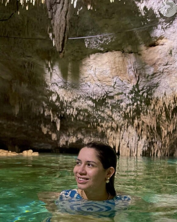 Marília Mendonça curtiu passeio no Cenote Dos Ojos, em Tulum