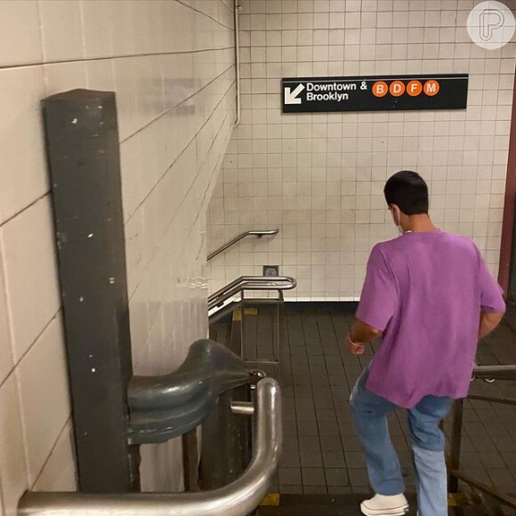 Foto de Enzo Celulari no metrô provoca comentário de Isabelle Drummond