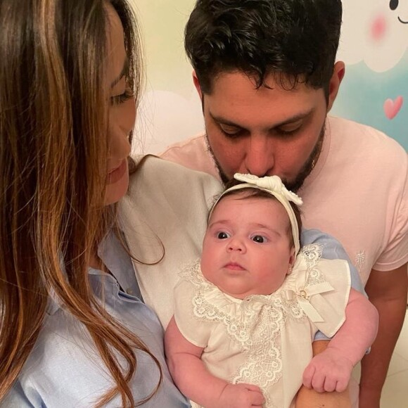 Jorge é pai de Sara, de 3 meses de vida, fruto de seu casamento com Rachel Boscati