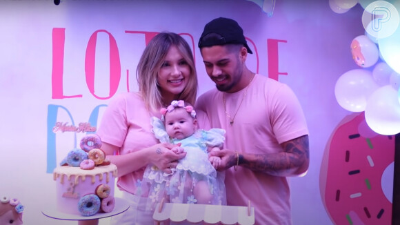 Virgínia Fonseca e Zé Felipe comemoraram três meses da filha com tema 'Loja de Donuts'