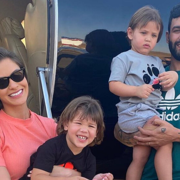 Andressa Suita afasta planos de 3º filho com Gusttavo Lima: 'Mas pode ser que Deus mude'
