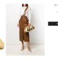 Bolsa de marca italiana de Simaria em estilo clutch, mas da moda por ser 'sacola' e enrugada custa mais de R$ 11 mil