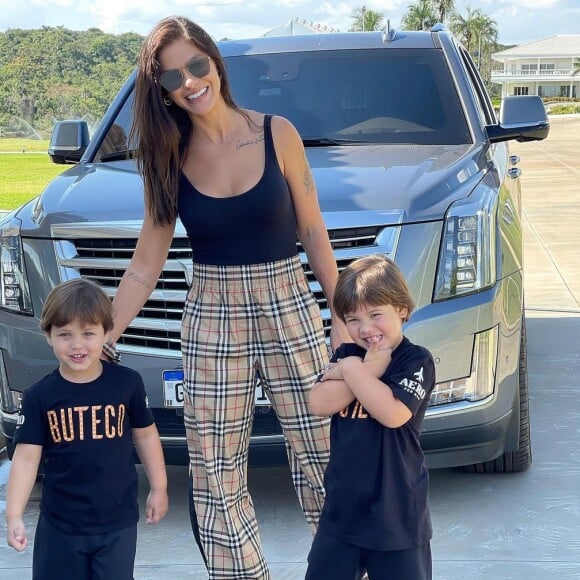 Andressa Suita passou perrengue com os filhos no último fim de semana