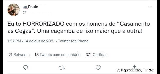 Web classifica homens de 'Casamento às Ceagas' como 'caçambas de lixo'