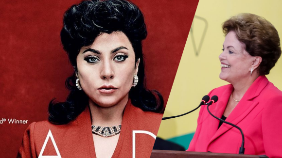 Lady Gaga divulga pôster de novo filme e é comparada a Dilma Rousseff na web