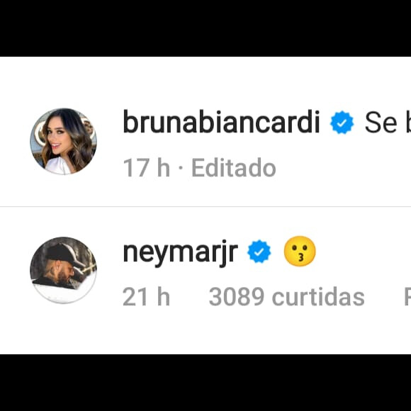 Reação de Neymar à foto sexy de Bruna Biancardi agita a web