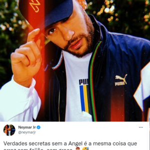 Neymar sobre Camila Queiroz: 'Verdades Secretas sem a Angel é a mesma coisa que arroz sem feijão: sem graça'