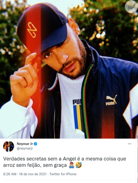 Neymar sobre Camila Queiroz: 'Verdades Secretas sem a Angel é a mesma coisa que arroz sem feijão: sem graça'