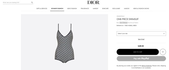 Maiô de Andressa Suita é da marca Dior e custa o equivalente a R$ 4 mil