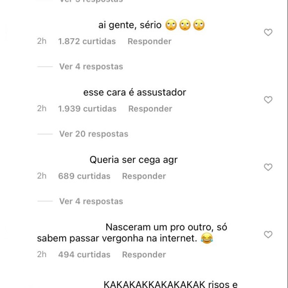 Comentário de Thiago, marido de Andressa Urach foi bastante criticado nas redes sociais