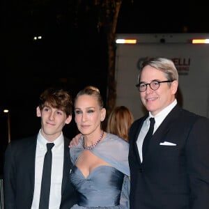 Sarah Jessica Parker posa com o filho, James, e o marido, Matthew Broderick