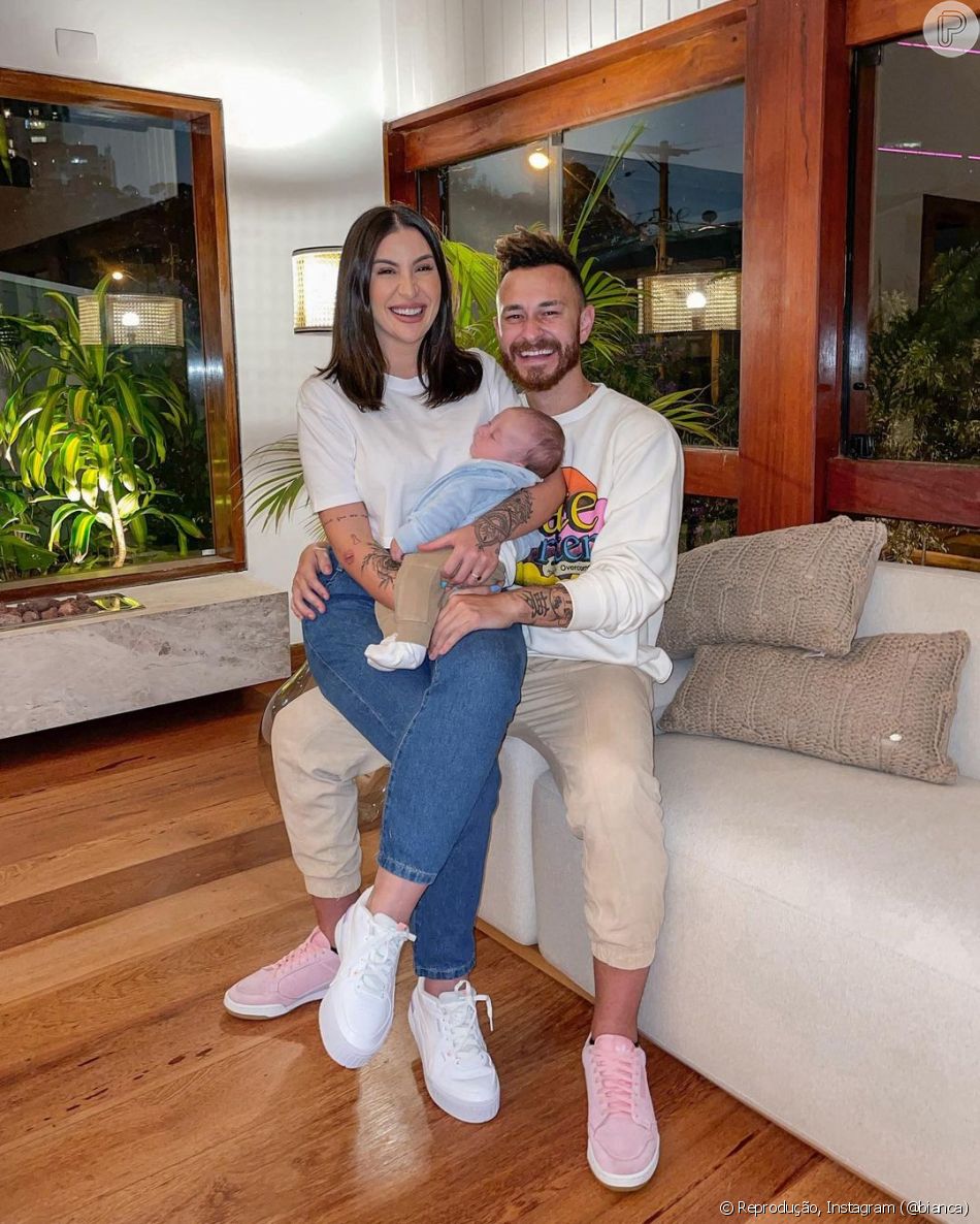 Cris, filho de Bianca Andrade e Fred, recebeu esse nome em homenagem ao jogador Cristiano Ronaldo