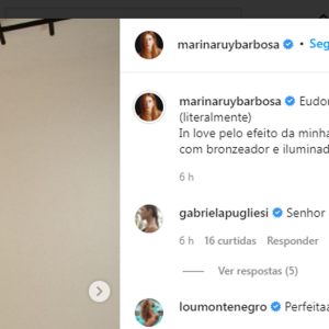 Marina Ruy Barbosa posou com a pele mais morena para campanha de bronzeador