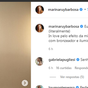 Marina Ruy Barbosa recebeu críticas por fotos bronzeada: 'Deixou você laranja', apontou internauta