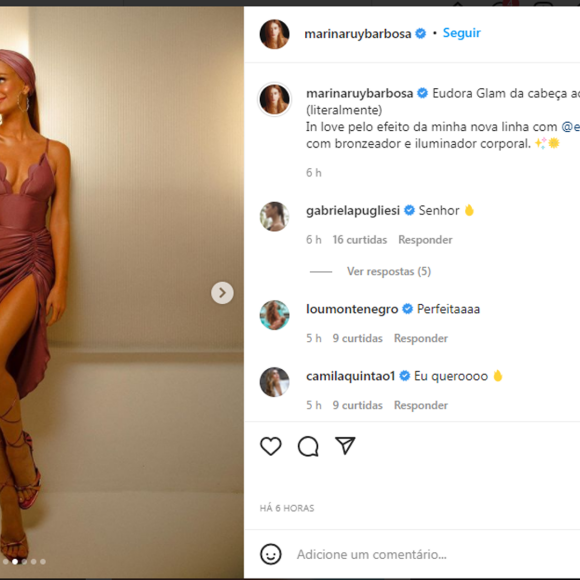 Marina Ruy Barbosa recebeu críticas por fotos bronzeada: 'Deixou você laranja', apontou internauta