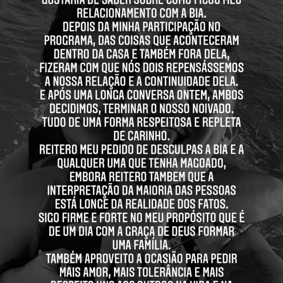 MC Gui pediu desculpas a ex-noiva, mas garantiu que muitos tiveram uma interpretação equivocada do que aconteceu em 'A Fazenda 13'