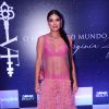 Já Munik Nunes optou por pijama transparente rosa para a festa de Virgínia Fonseca