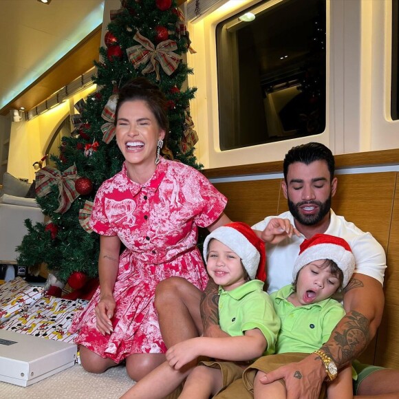 Andressa Suita e Gusttavo Lima haviam passado Natal do ano passado separados, após anunciarem divórcio em outubro