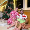 Andressa Suita e Gusttavo Lima passaram o Natal de 2021 ao lado dos filhos, Gabriel, de 4 anos, e Samuel, de 3