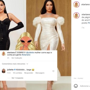 Juliette revela cor de calcinha da virada