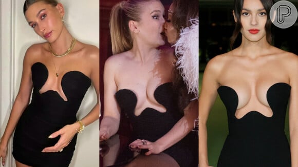 Coincidência fashion: vestido preto de 'Emily em Paris' já foi usado por modelo e cantora. Detalhes!