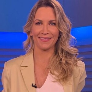 Anne Lottermann foi alvo de brincadeira de Faustão ao estrear na Band: 'Não é aquele negócio de falar 'vai chover', 'vai fazer sol''