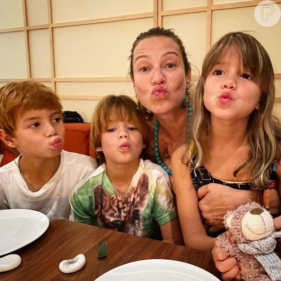 Luana Piovani mora em Portugal com os filhos Dom, de 8 anos, Liz e Bem, de 5, há cerca de três anos