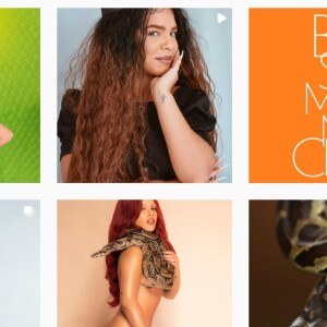 Maria, do Camarote do 'BBB 22', aderiu ao tema de cobra, além do emoji do animal, nas redes sociais