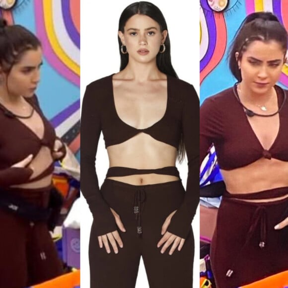 Pijama cropped de Jade Picon no 'BBB 22' é de marca importada e reúne trends. Saiba preço!