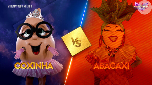 'The Masked Singer Brasil': a Abacaxi competiu contra a Coxinha no último dia 6, mas acabou perdendo a batalha