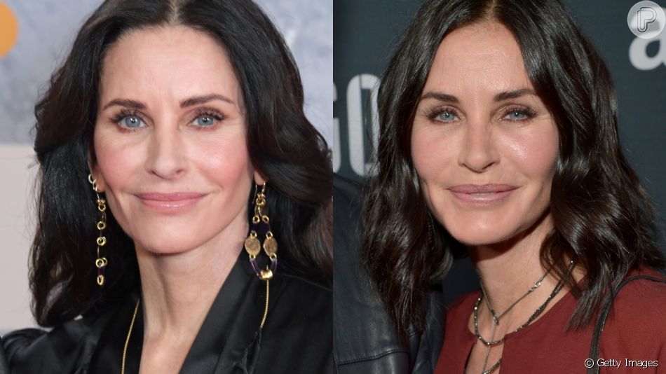Courteney Cox retira preenchimento do rosto aos 57 anos 'Aparência