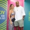 Lorena Improta prestigiou o show do marido, Léo Santana, no Rio