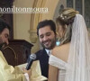 Padre Fábio de Melo realizou casamento de Solange Almeida com empresário Monilton Moura