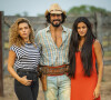 'Pantanal': Madeleine (Bruna Linzmeyer) terá que enfrentar Filó (Letícia Salles), apaixonada por José Leôncio (Renato Góes), seu patrão