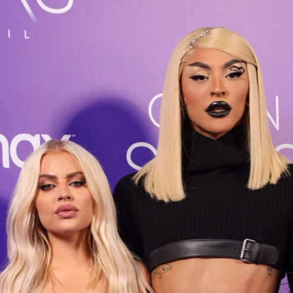 Luísa Sonza e Pabllo Vittar posaram juntas na festa de lançamento do reality 'Queen Stars Brasil'