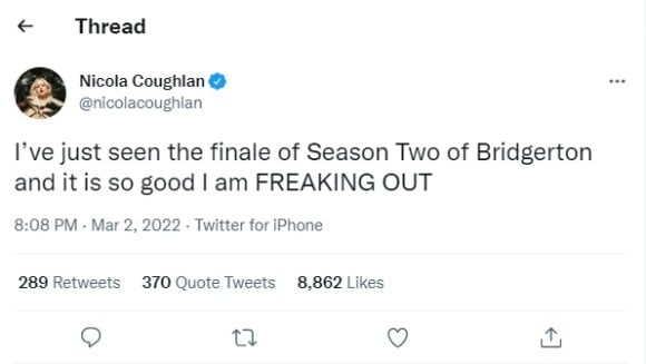 Bridgerton: Nicola Coughlan, atriz que vive Penelope Featherington, disse que o episódio final da série está 'de tirar o fôlego'