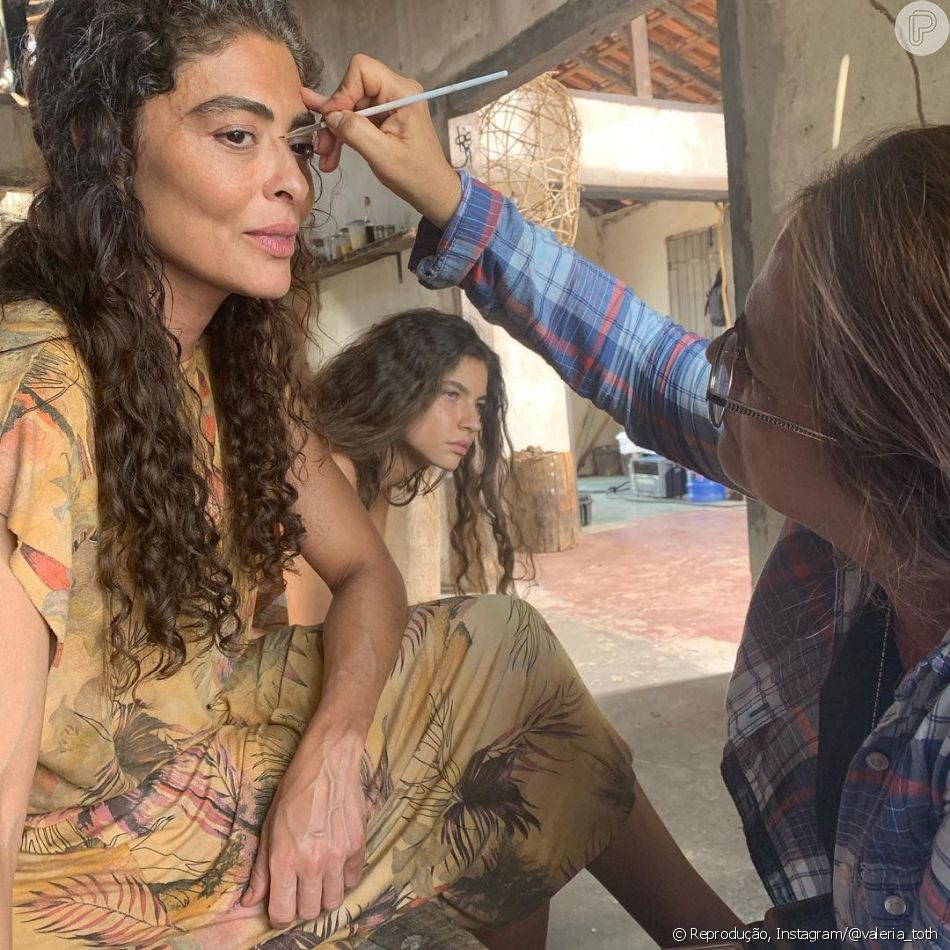 Para a novela 'Pantanal', Juliana Paes ganhou megahair e na pele, manchas e rugas