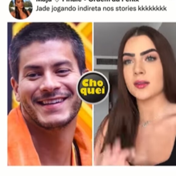 'BBB 22': internautas relembram rivalidade de Arthur Aguiar e Jade Picon após vídeo e polêmica no Jogo da Discórdia