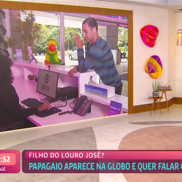Mais Você: o 'papagaio misterioso' alegou ser filho de Louro José e pediu para falar com a avó, Ana Maria Braga