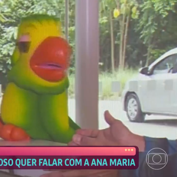 O novo mascote do 'Mais Você' é idêntico ao Louro José, com uma diferença sutil apenas no tamanho