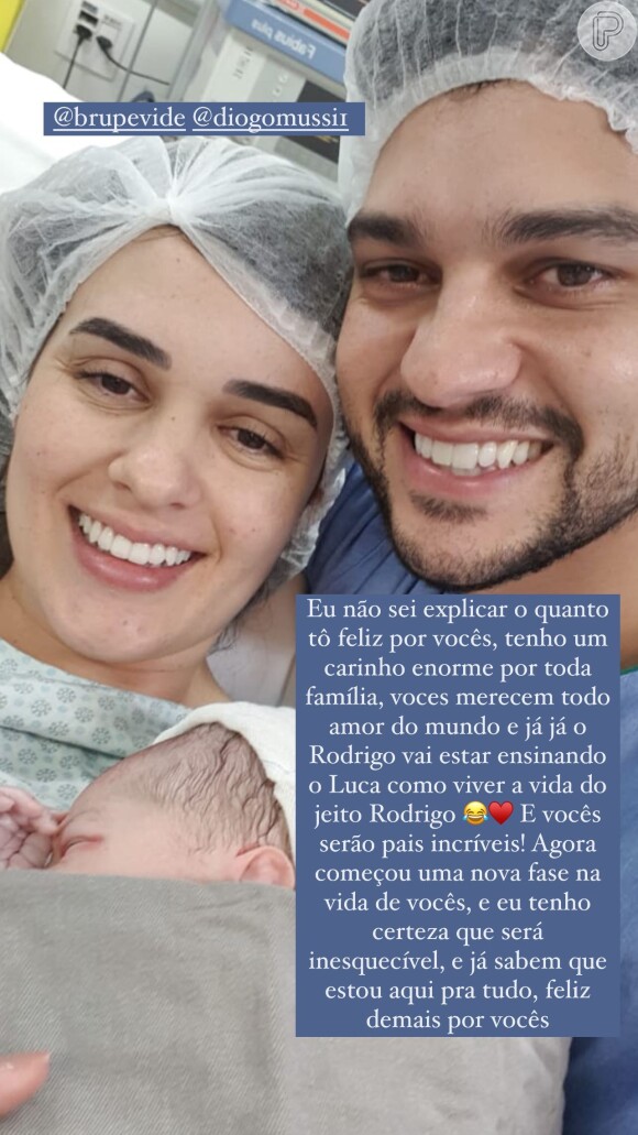 Viih Tube celebrou nascimento do sobrinho do ex-BBB Rodrigo Mussi
