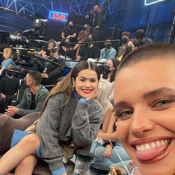 Maisa e Bruna Linzmeyer comemoraram a participação no 'Altas Horas'