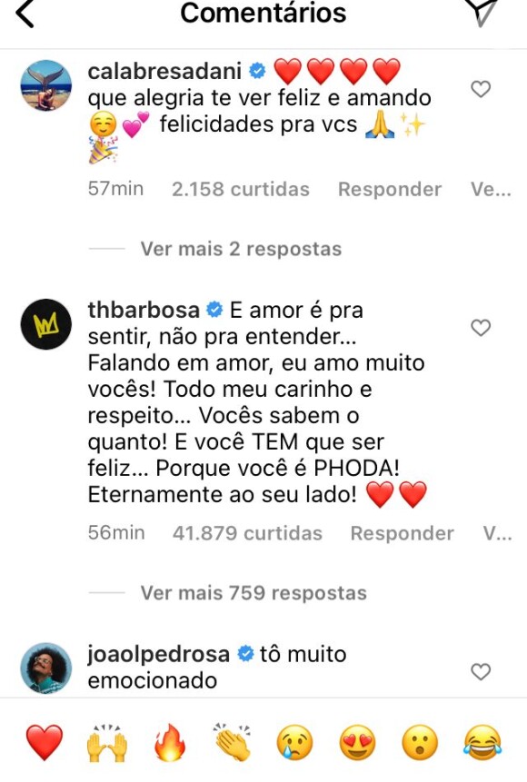 Thiaguinho torce por novo namoro de Fernanda Souza com Eduarda Porto