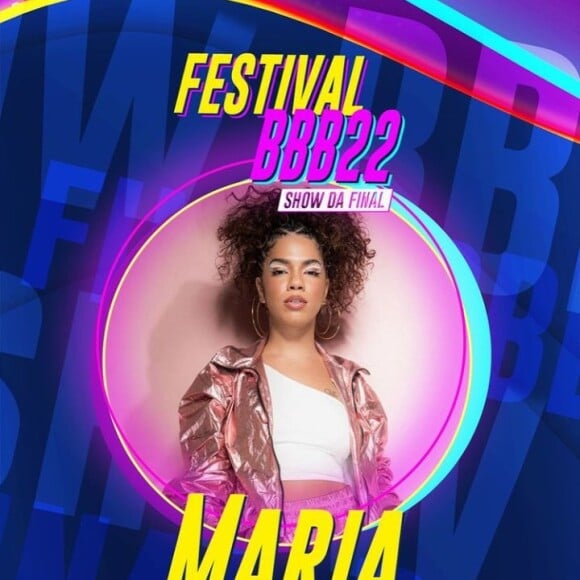 'BBB 22': Maria confirmou que vai cantar na final do reality show nas redes sociais