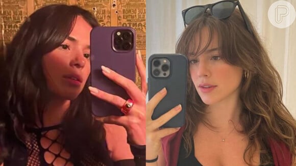 Alice Wegmann foi confundida com Bruna Marquezine em selfies no espelho