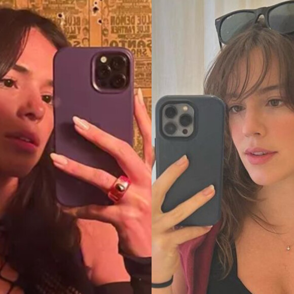 Alice Wegmann foi confundida com Bruna Marquezine em selfies no espelho