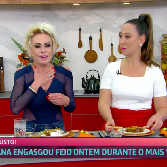 Ana Maria Braga passou por um susto durante o 'Mais Você'