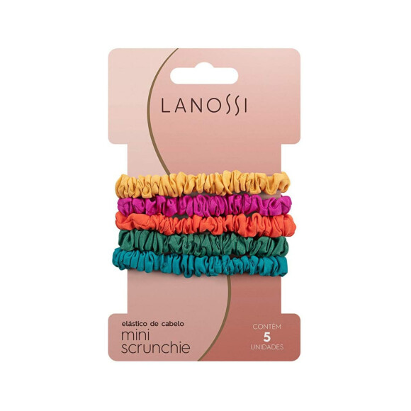 Mini Scrunchies Esmerald 6 Unidades, Lanossi Beauty & Care